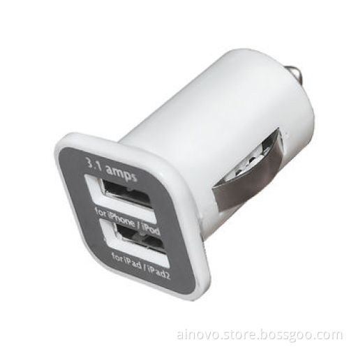 Car Charger Adapter, Dual USB, Case Material UV Printing, Used for iPad, Classic Nano Touch